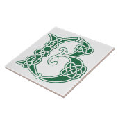 16世紀ケルト結び目模様装飾首都B タイル (側面)