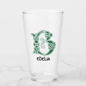 16世紀ケルト結び目模様装飾首都B タンブラーグラス (正面)