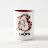 16世紀ケルト結び目模様装飾首都B マグカップ (中央)