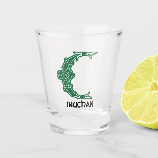 16世紀ケルト結び目模様装飾首都C ショットグラス (正面)