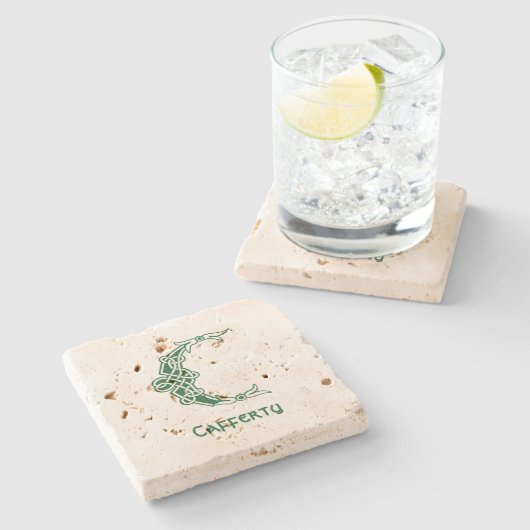 16世紀ケルト結び目模様装飾首都C ストーンコースター (横)