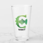 16世紀ケルト結び目模様装飾首都E タンブラーグラス (正面)