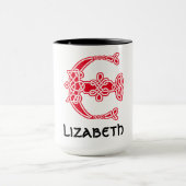 16世紀ケルト結び目模様装飾首都E マグカップ (中央)