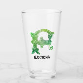 16世紀ケルト結び目模様装飾首都F タンブラーグラス (正面)