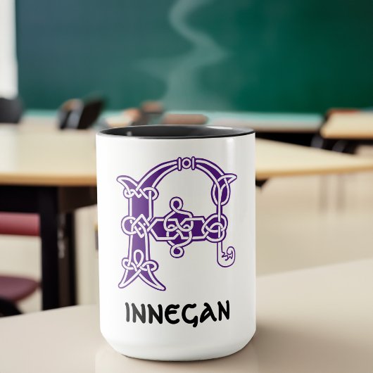 16世紀ケルト結び目模様装飾首都F マグカップ