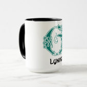 16世紀ケルト結び目模様装飾首都G マグカップ (正面左)