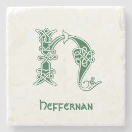 16世紀ケルト結び目模様装飾首都H ストーンコースター