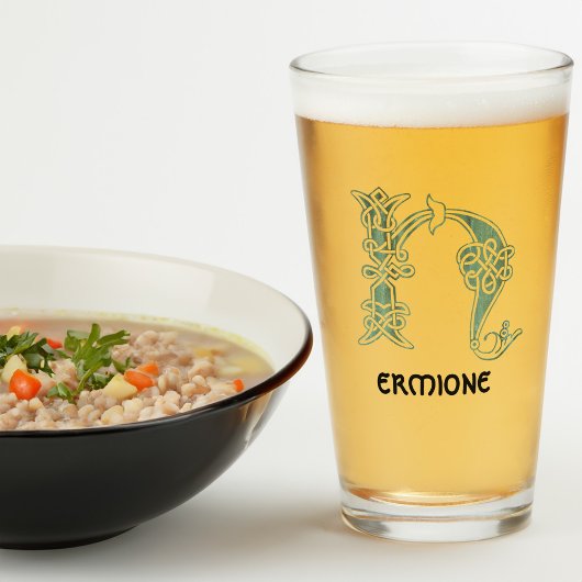 16世紀ケルト結び目模様装飾首都H タンブラーグラス