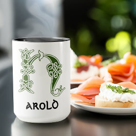 16世紀ケルト結び目模様装飾首都H マグカップ