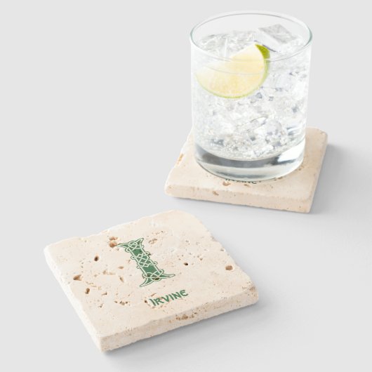 16世紀ケルト結び目模様装飾首都I ストーンコースター (横)