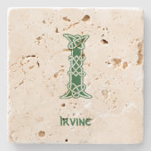 16世紀ケルト結び目模様装飾首都I ストーンコースター (正面)