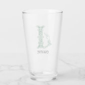 16世紀ケルト結び目模様装飾首都J タンブラーグラス (裏面)