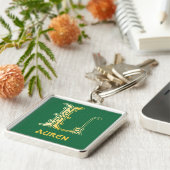 16世紀ケルト結び目模様装飾首都L キーホルダー (側面)