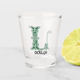 16世紀ケルト結び目模様装飾首都L ショットグラス