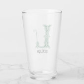 16世紀ケルト結び目模様装飾首都L タンブラーグラス (裏面)