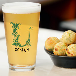 16世紀ケルト結び目模様装飾首都L タンブラーグラス