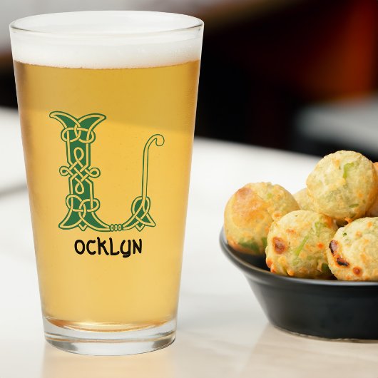 16世紀ケルト結び目模様装飾首都L タンブラーグラス