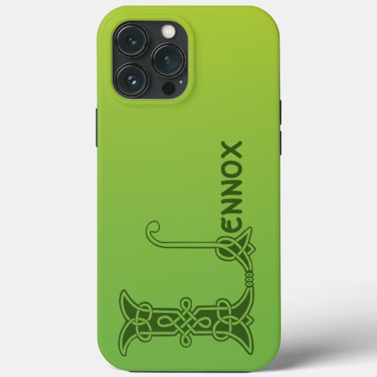 16世紀ケルト結び目模様装飾首都L Case-Mate iPhoneケース (裏面)