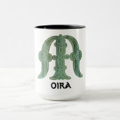 16世紀ケルト結び目模様装飾首都M マグカップ (中央)