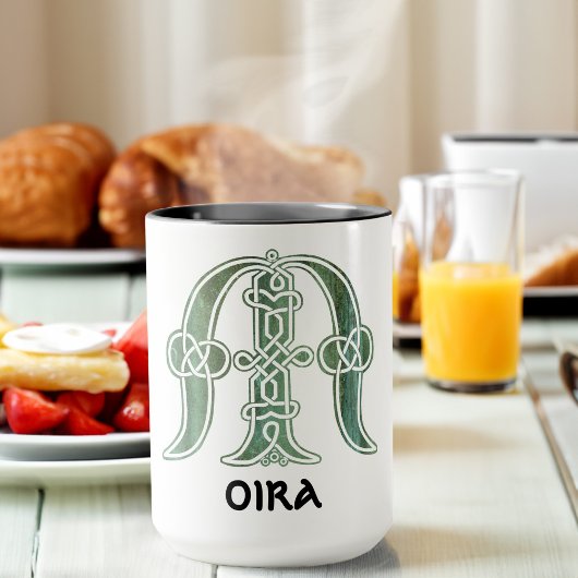 16世紀ケルト結び目模様装飾首都M マグカップ