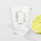 16世紀ケルト結び目模様装飾首都N ショットグラス (裏面)