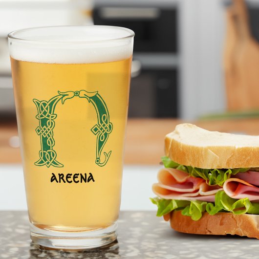 16世紀ケルト結び目模様装飾首都N タンブラーグラス