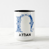 16世紀ケルト結び目模様装飾首都N マグカップ (中央)