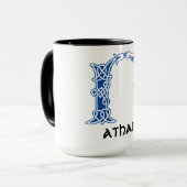 16世紀ケルト結び目模様装飾首都N マグカップ (正面左)