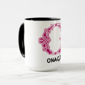 16世紀ケルト結び目模様装飾首都O マグカップ (正面左)