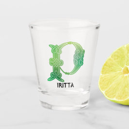 16世紀ケルト結び目模様装飾首都P ショットグラス