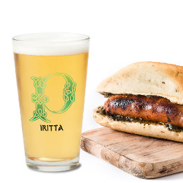 16世紀ケルト結び目模様装飾首都P タンブラーグラス