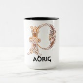 16世紀ケルト結び目模様装飾首都P マグカップ (中央)