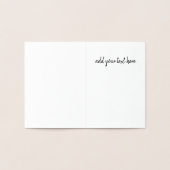 16世紀ケルト結び目模様装飾首都Q 箔カード (内部)