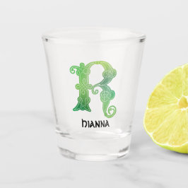 16世紀ケルト結び目模様装飾首都R ショットグラス