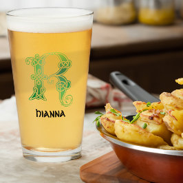 16世紀ケルト結び目模様装飾首都R タンブラーグラス