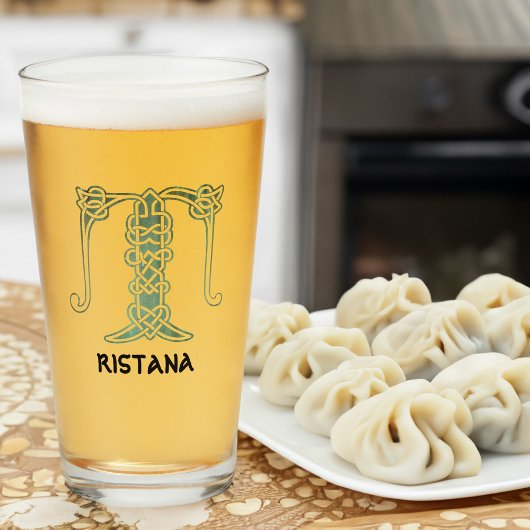 16世紀ケルト結び目模様装飾首都T タンブラーグラス