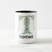 16世紀ケルト結び目模様装飾首都T マグカップ (中央)