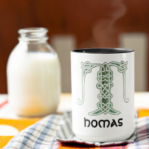 16世紀ケルト結び目模様装飾首都T