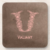 16世紀ケルト結び目模様装飾首都V コースター (正面)