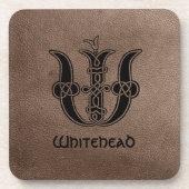 16世紀ケルト結び目模様装飾首都W コースター (正面)