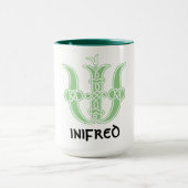 16世紀ケルト結び目模様装飾首都W マグカップ (中央)