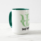 16世紀ケルト結び目模様装飾首都W マグカップ (正面左)