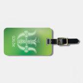 16世紀ケルト結び目模様装飾首都W ラゲッジタグ (正面横)