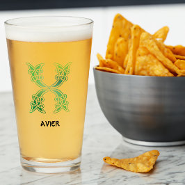 16世紀ケルト結び目模様装飾首都X タンブラーグラス