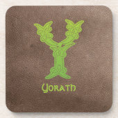16世紀ケルト結び目模様装飾首都Y コースター (正面)