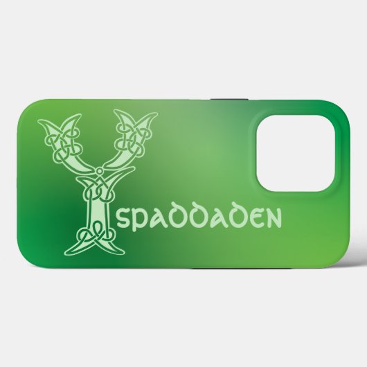 16世紀ケルト結び目模様装飾首都Y Case-Mate iPhoneケース (裏面 (横))