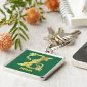 16世紀ケルト結び目模様装飾首都Z キーホルダー (側面)