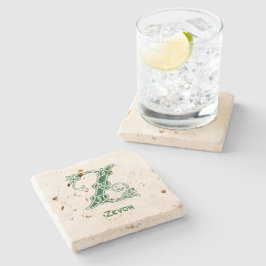 16世紀ケルト結び目模様装飾首都Z ストーンコースター