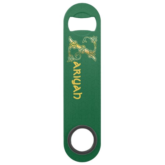 16世紀ケルト結び目模様装飾首都Z スピード栓抜き (正面)