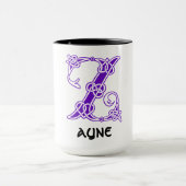 16世紀ケルト結び目模様装飾首都Z マグカップ (中央)